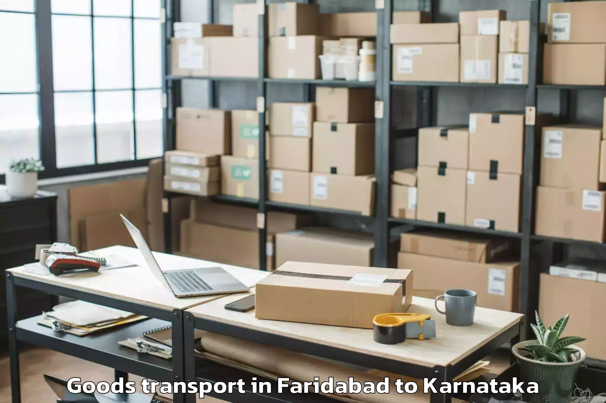 Trusted Faridabad to Jamkhandi Goods Transport